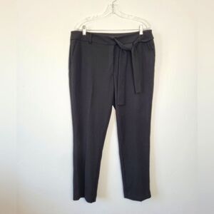Anne Klein Women's Black Trouser Dress Pants Slacks Office Minimalist Preppy L